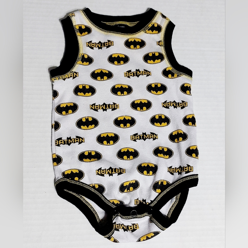 Batman Bodysuit 0-3 Months Infant Sleeveless One Piece DC